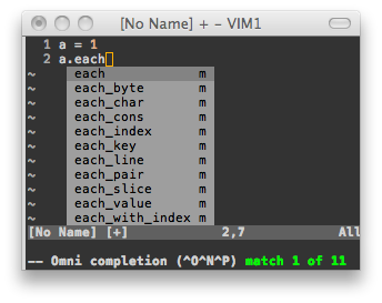 図2: vim-rubyが正しくない補完候補を生成してしまっている例